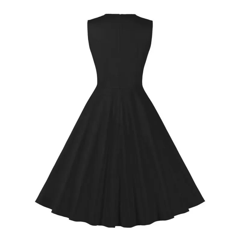 Kleid mit V-Ausschnitt und Blumenstickerei aus Mesh