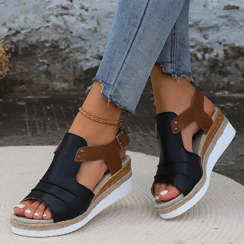 Lässige Keilsandalen Vielseitiger Sommerstil
