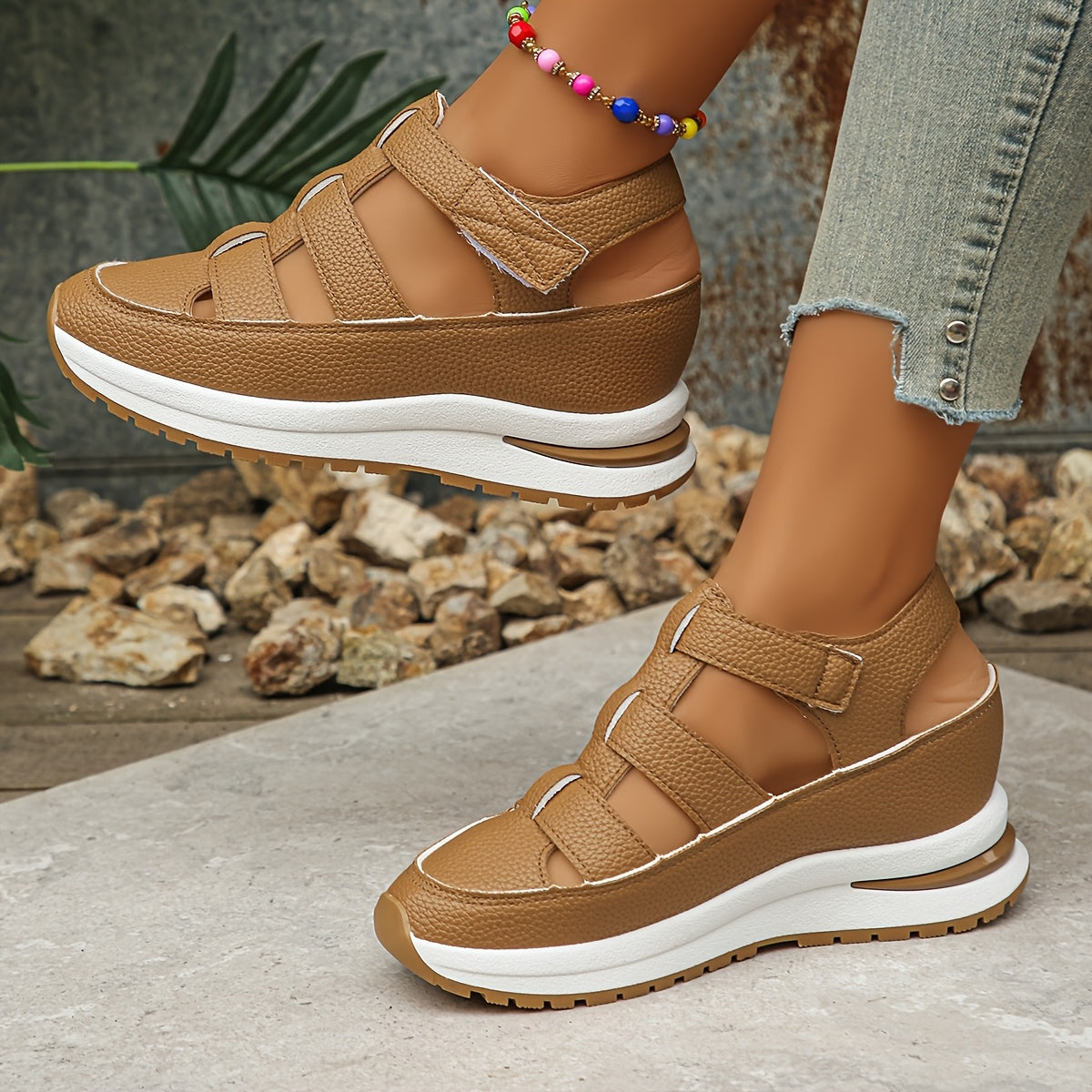 Plattform Sandalen – Weiche Sohle Atmungsaktiv Bequem für den Sommer