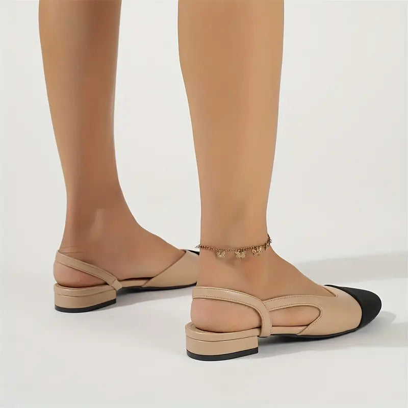 Elegante, bequeme Abendschuhe mit Knöchelriemen und niedrigem Absatz