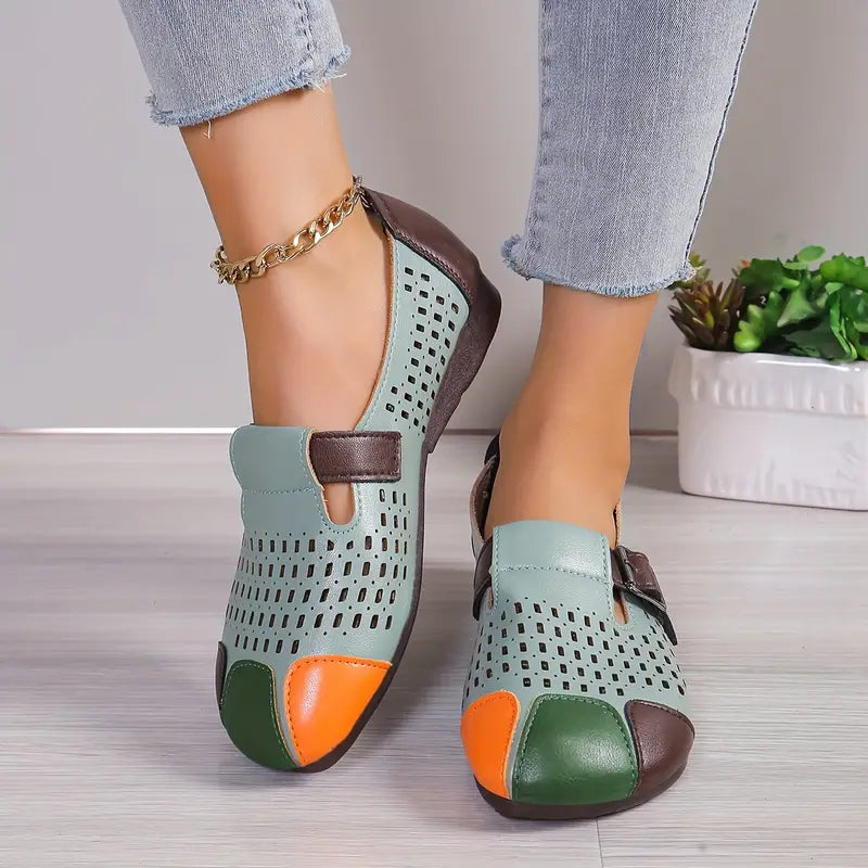 Lässige flache Slip-On-Schuhe