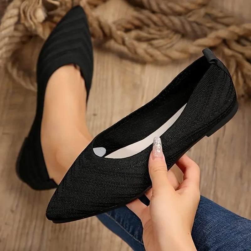 Eleganter Slipper mit Leopardenmuster und spitzer Zehe
