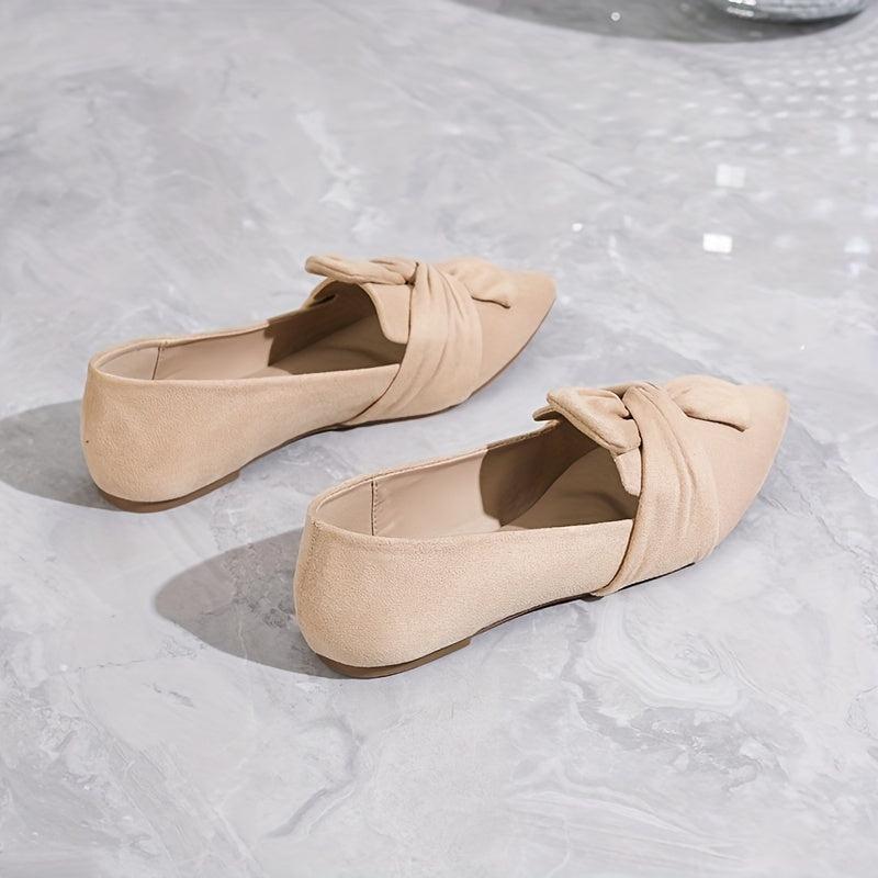 Slip-On Loafer mit Schleife – Bequeme, Rutschfeste Ballerinas