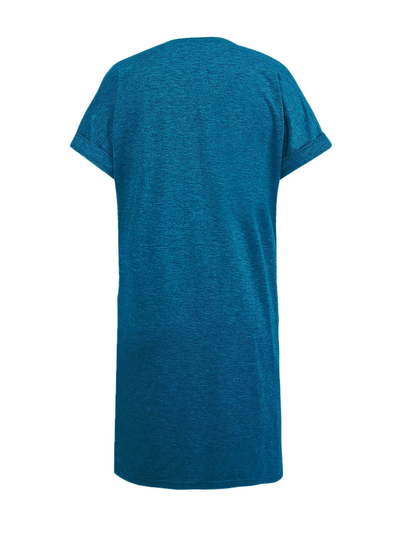 Luftiges Freizeitkleid mit Taschen – Kurzarm, Sommer & Frühling