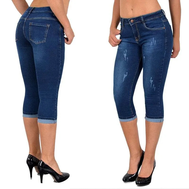 Emilie Denim-Leggings in Übergröße