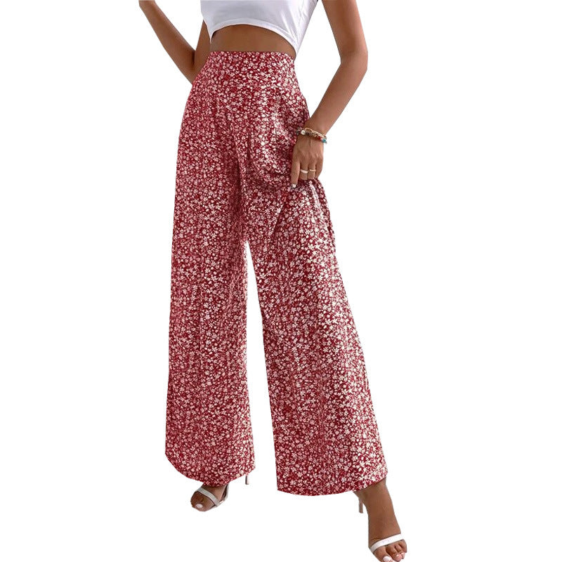 Jasmin's Florale Eleganz Bootcut-Hosen