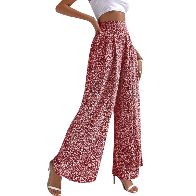 Jasmin's Florale Eleganz Bootcut-Hosen