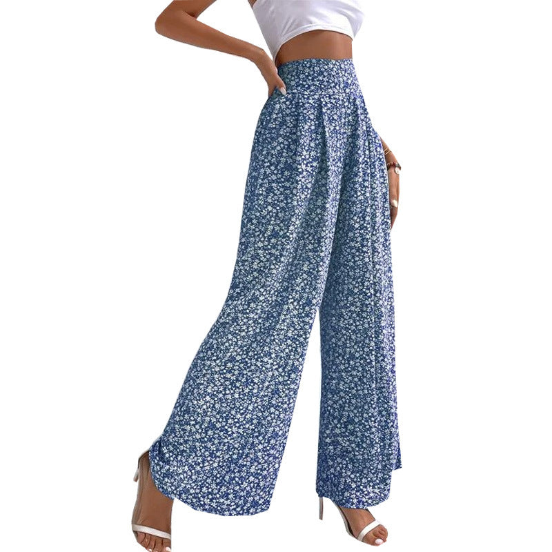 Jasmin's Florale Eleganz Bootcut-Hosen