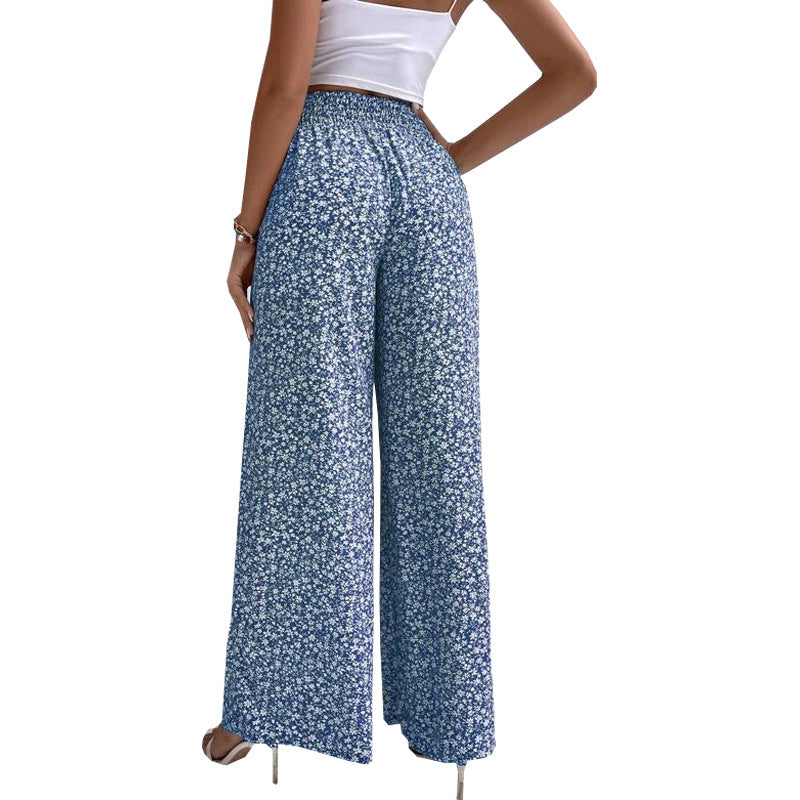 Jasmin's Florale Eleganz Bootcut-Hosen