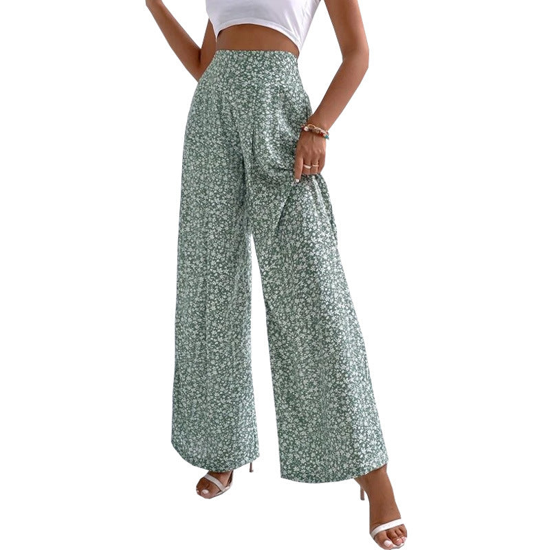 Jasmin's Florale Eleganz Bootcut-Hosen