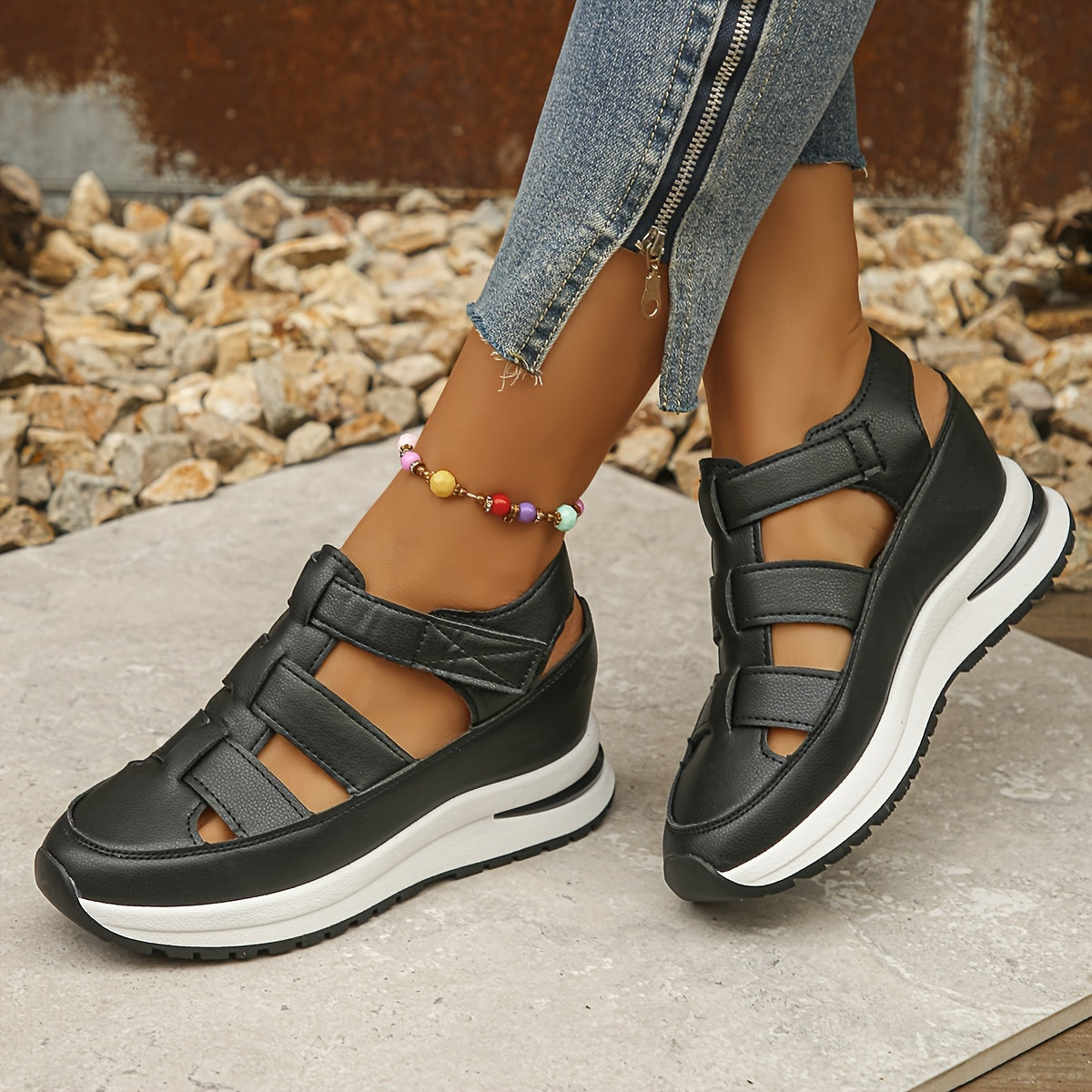 Plattform Sandalen – Weiche Sohle Atmungsaktiv Bequem für den Sommer