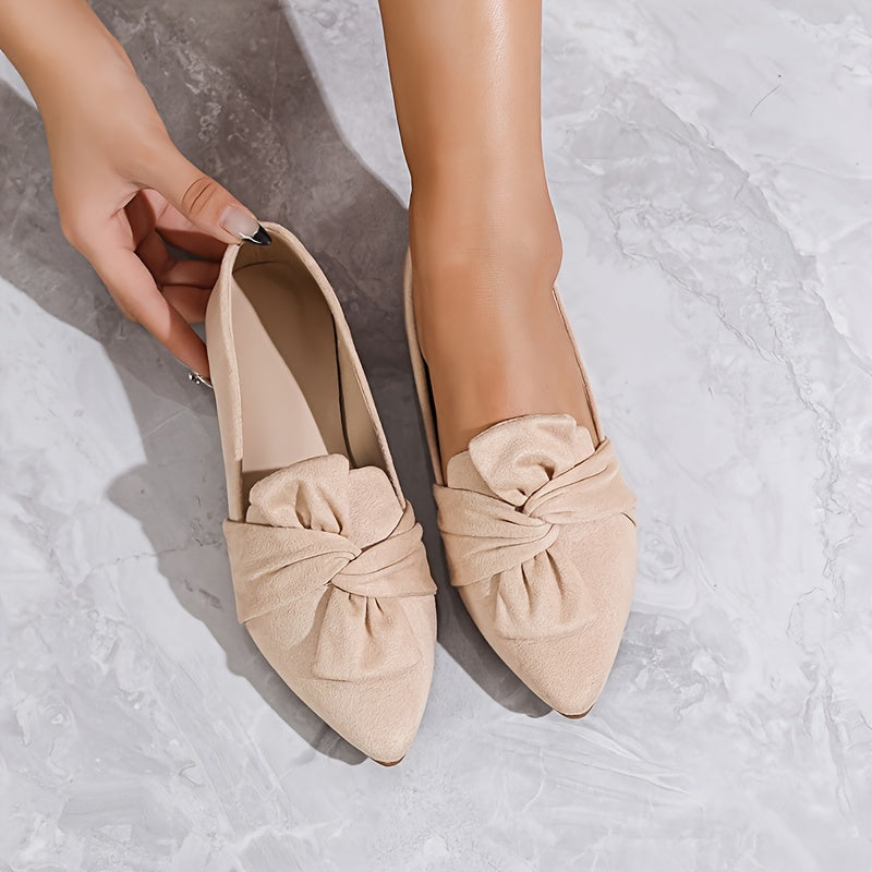 Slip-On Loafer mit Schleife – Bequeme, Rutschfeste Ballerinas