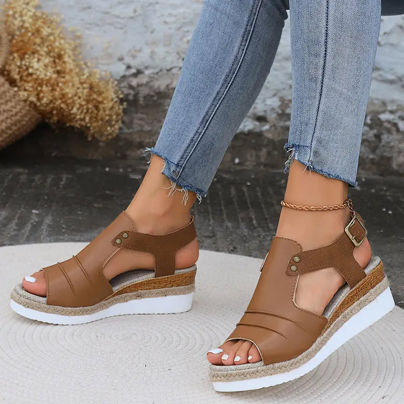 Lässige Keilsandalen Vielseitiger Sommerstil