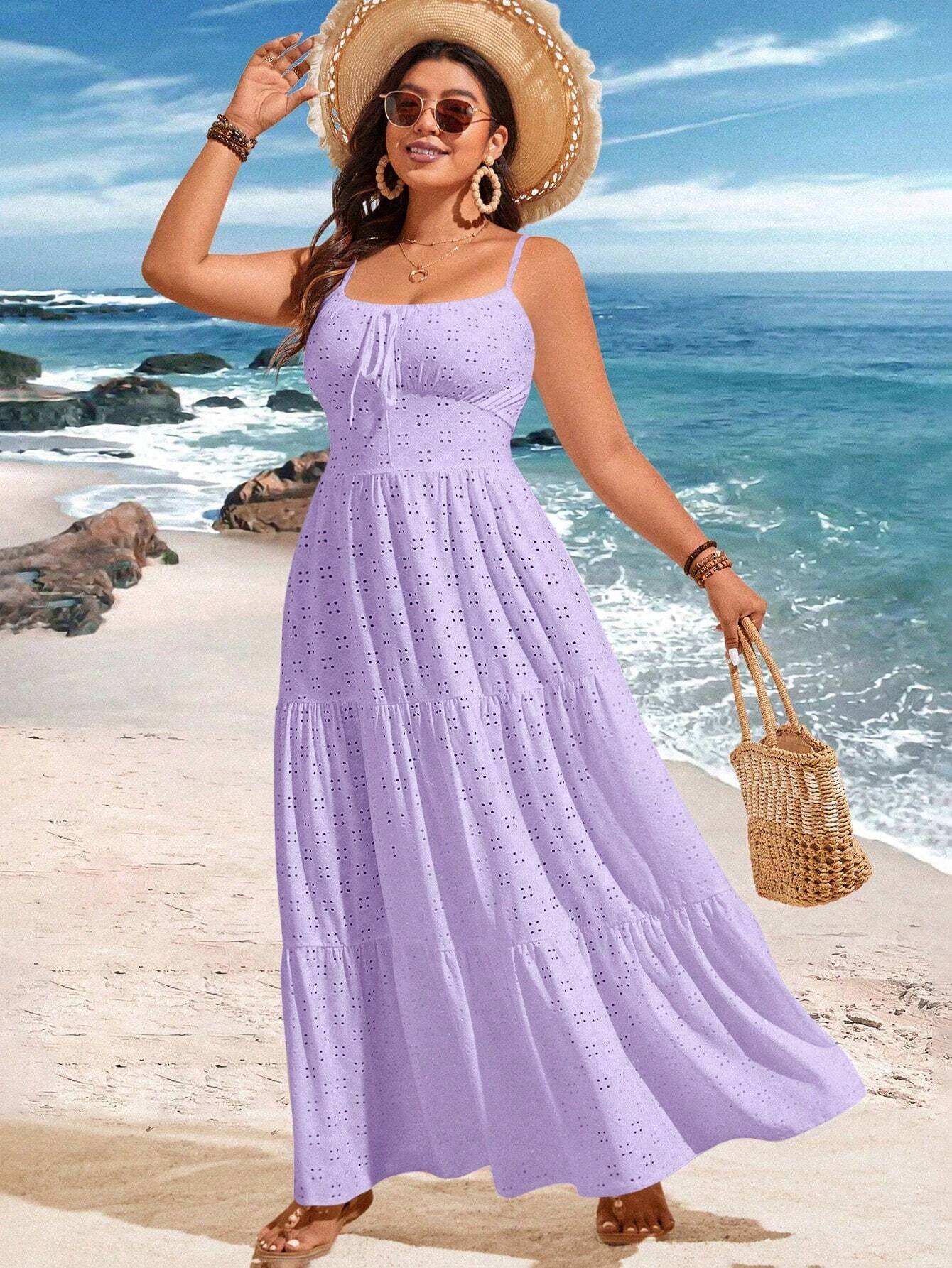 Festliches Jacquard-Spaghetti-Träger-Kleid