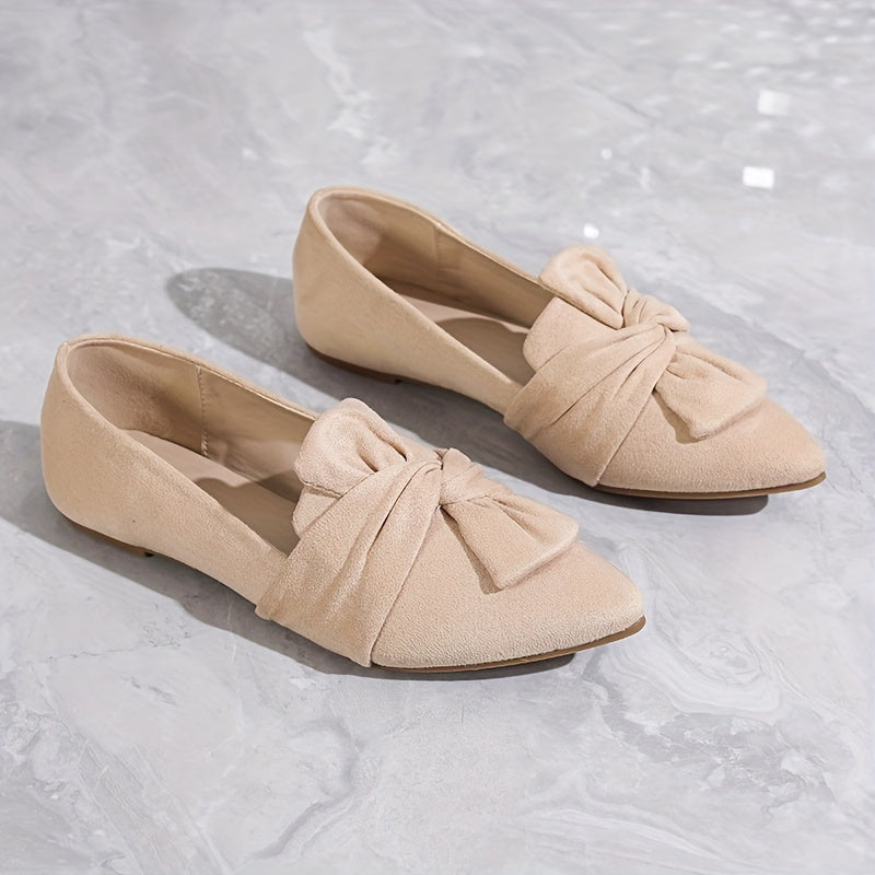 Slip-On Loafer mit Schleife – Bequeme, Rutschfeste Ballerinas
