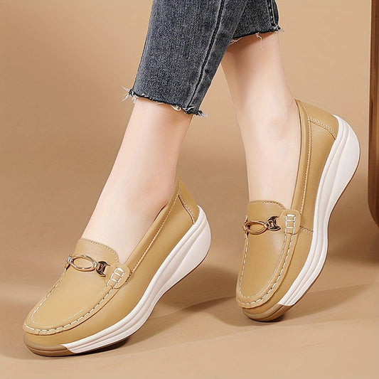 Loafers Bequeme, Leichte, Rutschfeste Schuhe mit Dekorativem Schnallen-Detail