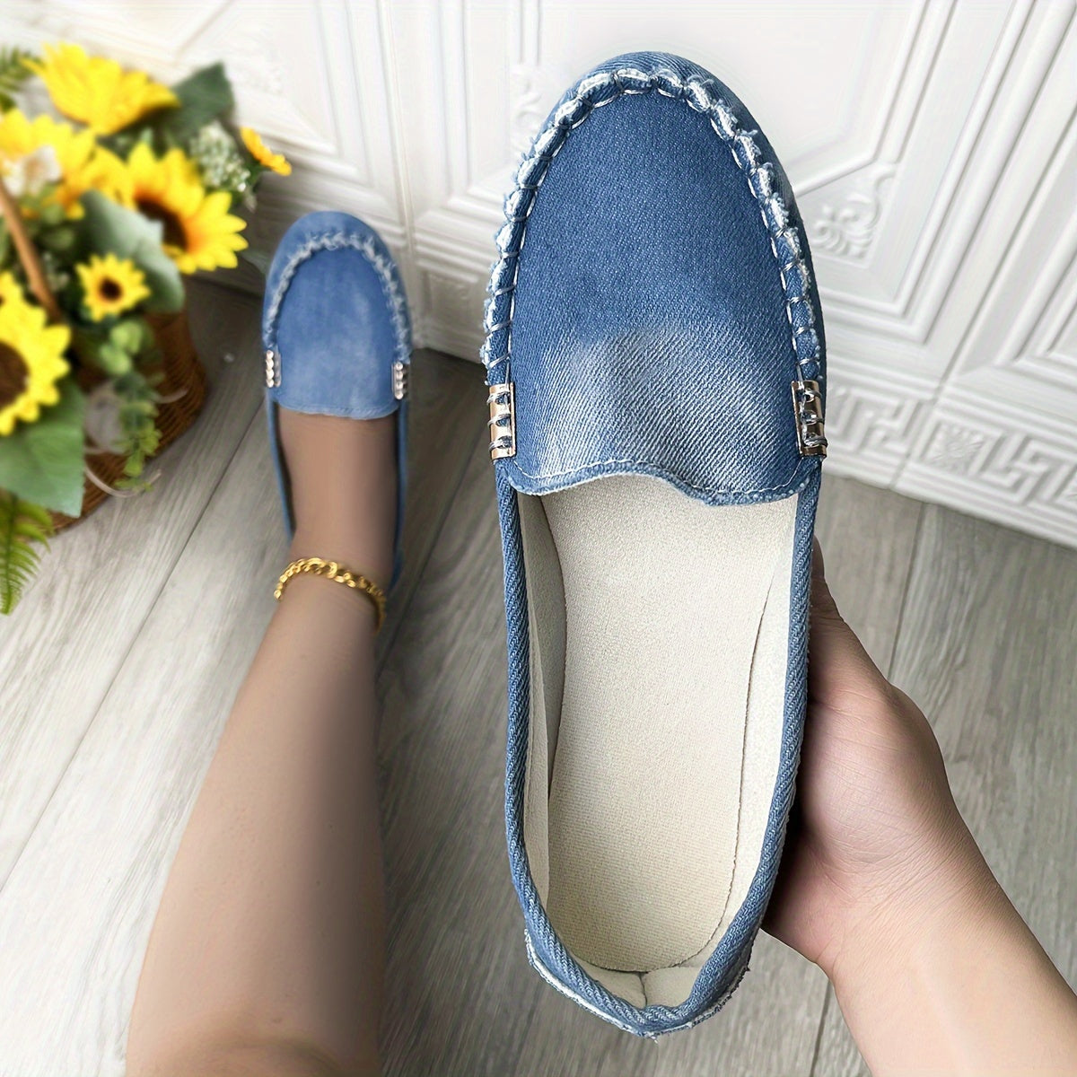 Himmelswolke Musterwohnungen, Leichte Slip-On Schuhe, Lässiges Gehen Schuhe