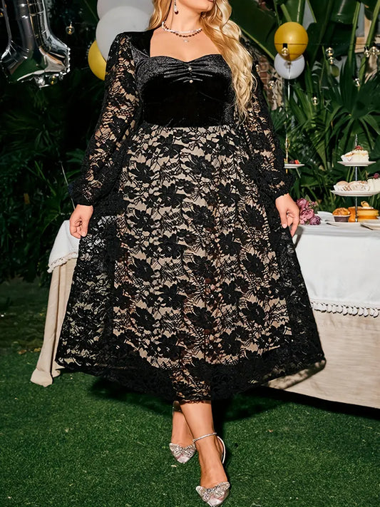 Elegantes gerafftes Kleid mit langen Ärmeln