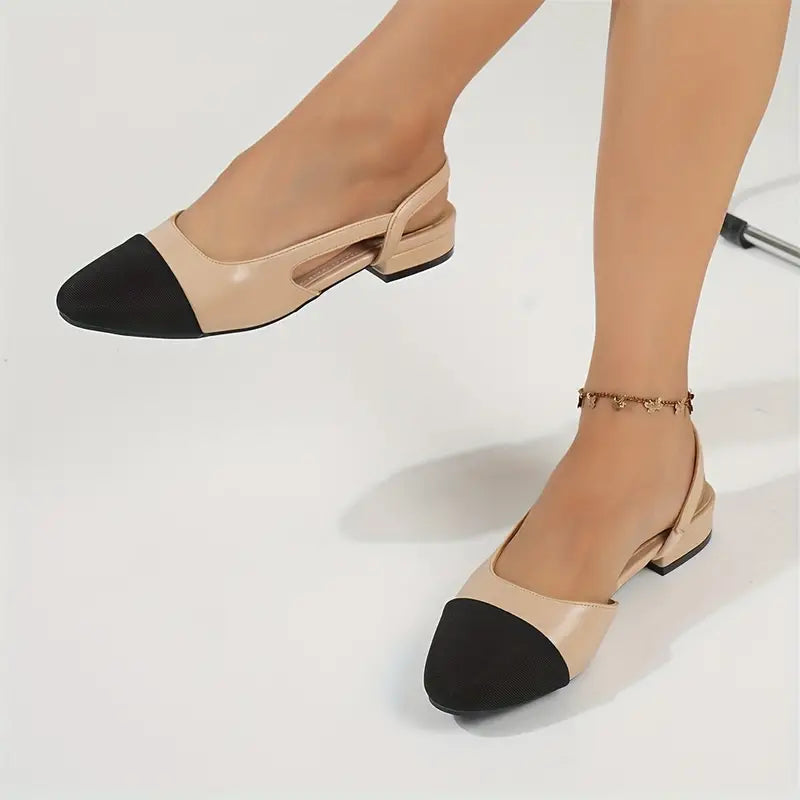 Elegante, bequeme Abendschuhe mit Knöchelriemen und niedrigem Absatz