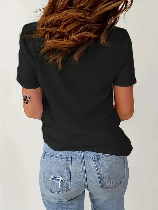 Sportliches T-Shirt mit Deutschland-Aufdruck für die tägliche Garderobe