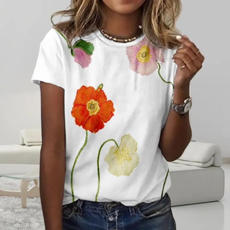 Sportliches T-Shirt mit Deutschland-Aufdruck für die tägliche Garderobe