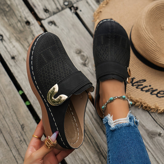 Keilsandalen Bequeme Slip-On Plateau Sandalen Sommer Schuhe