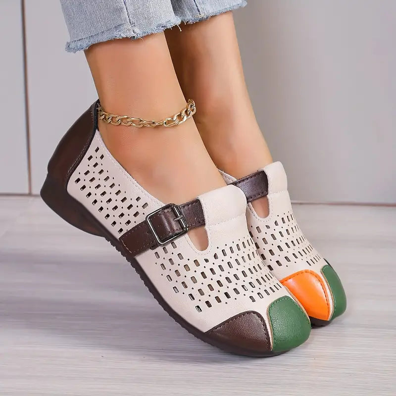 Lässige flache Slip-On-Schuhe