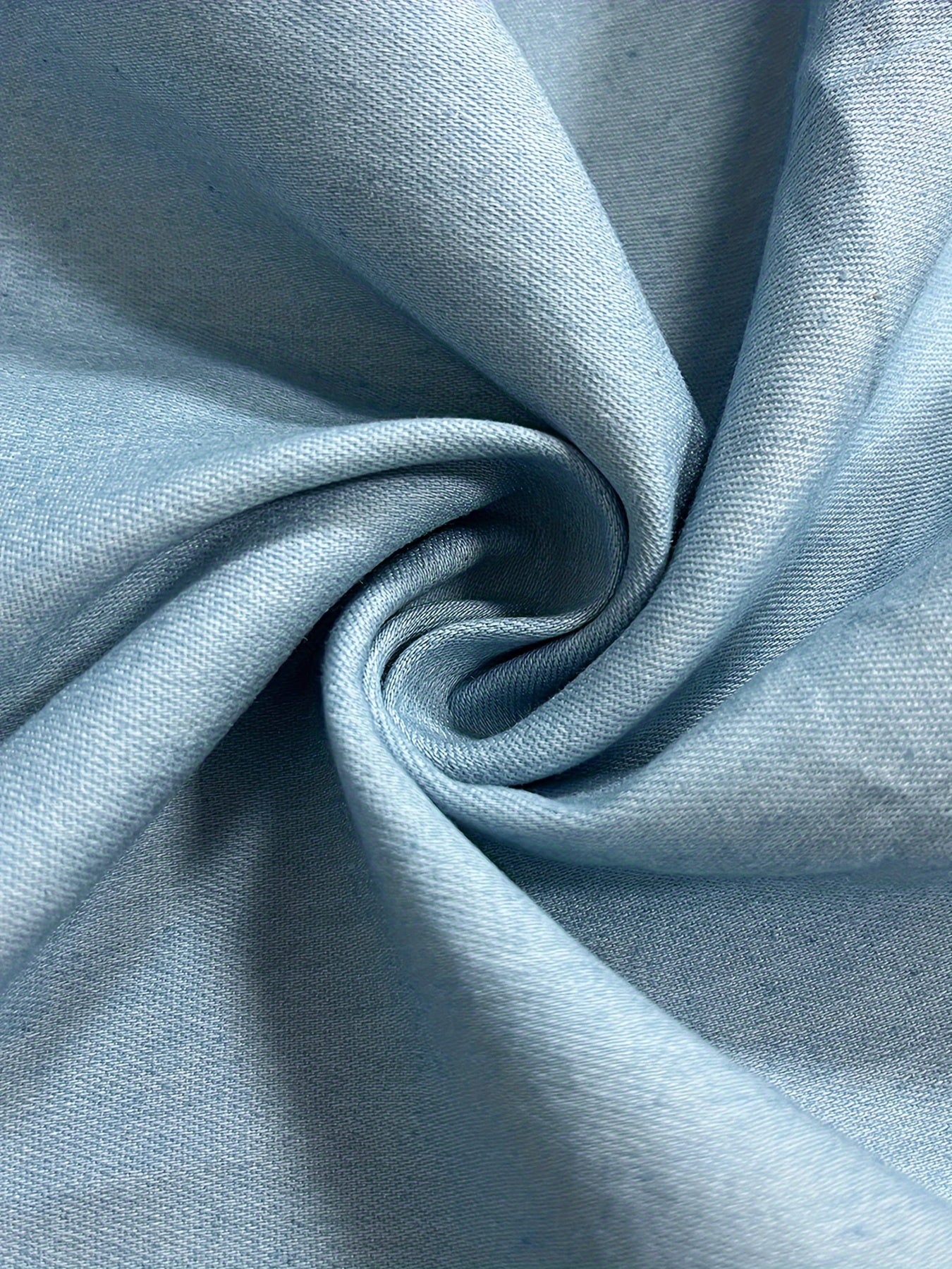 Jeanskleid Übergröße Lockeres Baumwollmischgewebe Midi Sommerkleid