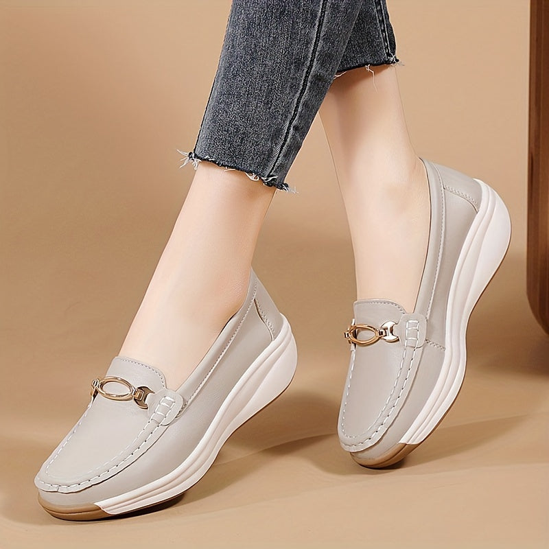 Loafers Bequeme, Leichte, Rutschfeste Schuhe mit Dekorativem Schnallen-Detail